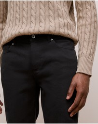 Trenery - Organically Grown Cotton Modern Slim Black Wash Jean in Black