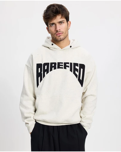 Rarefied - Curved Logo Hoodie