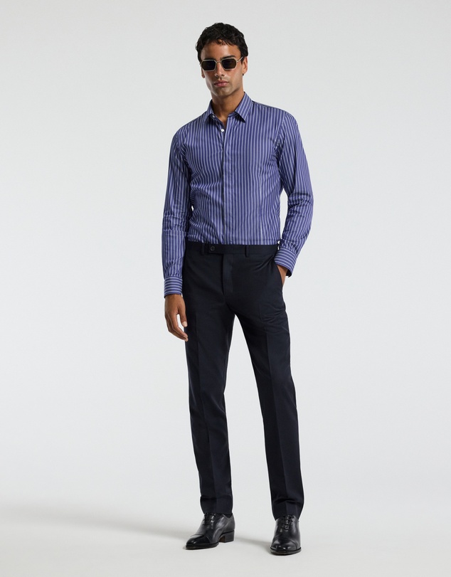 Calibre - Stripe Stretch Shirt Navy