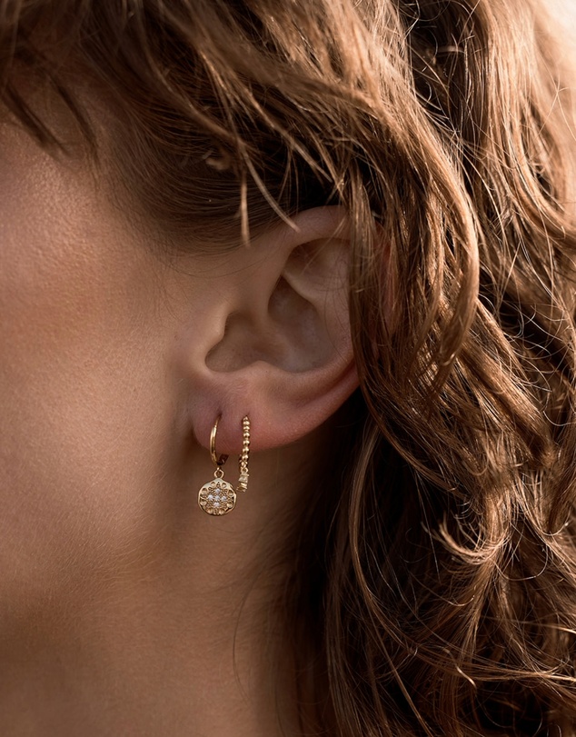 Native Sol - Sage Diamond Earrings