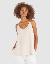 CAMIXA - CAMI-V linen Camisole Top