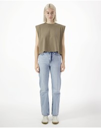 American Apparel - Heavyweight Garment Dyed Women's Muscle T-Shirt