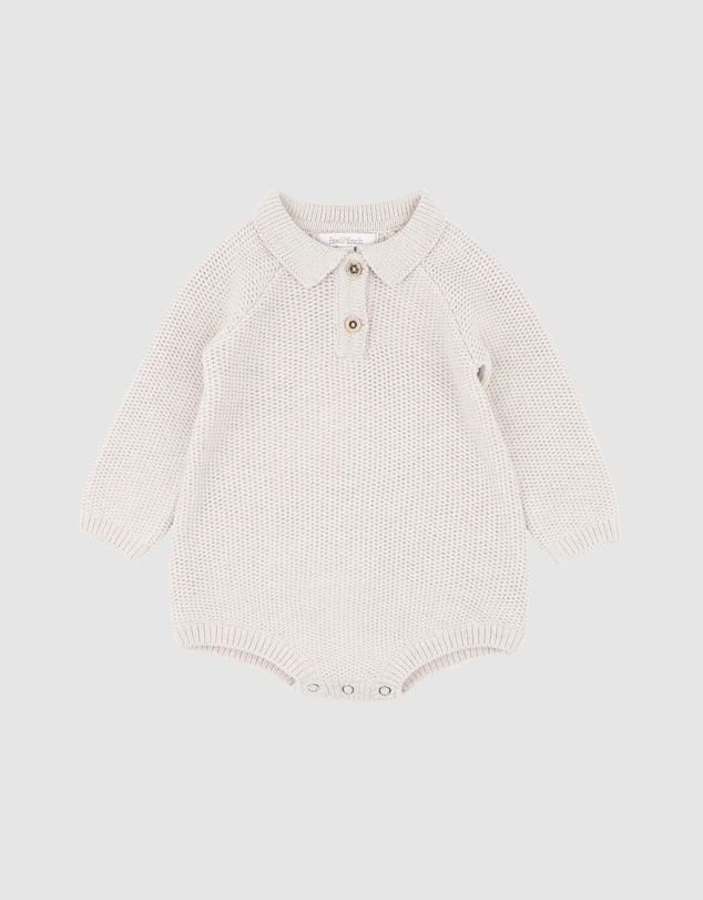 Bebe by Minihaha - Jake Knitted Organic Bodysuit - Babies