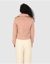 Belle & Bloom - Better Off Military Peacoat - Blush