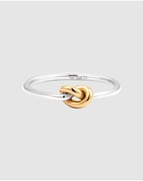 Elli Jewelry - Ring Knot 925 Sterling Silver Bicolor