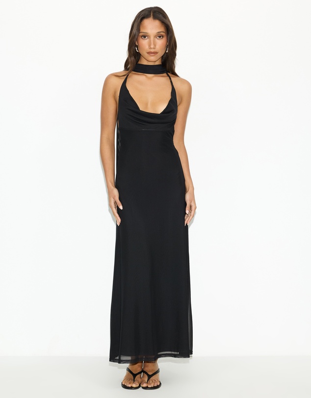 Dazie - Temptation Scarf Detail Maxi Dress