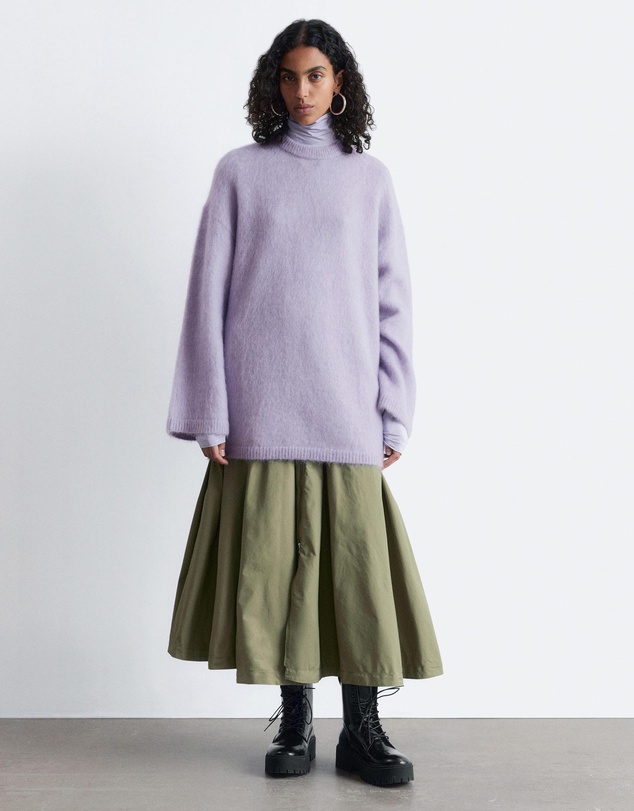 & Other Stories - Drawstring A-line Midi Skirt