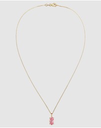 Elli Jewelry - Necklace Crystal Oval 925 Sterling Silver Gold-Plated