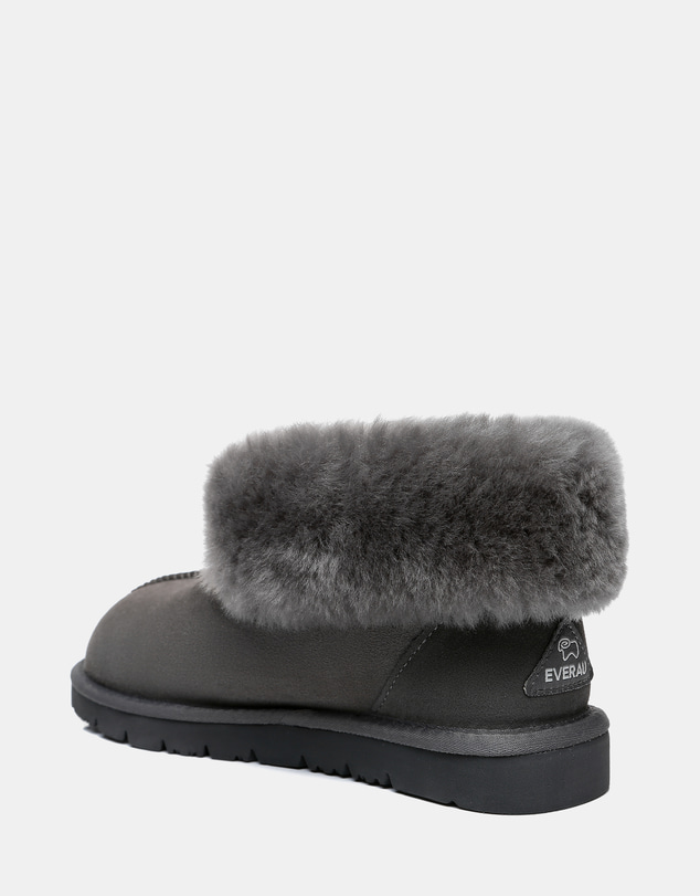 EVERAU - EverAU Ugg Mallow Slipper Sheepskin Upper House Shoes