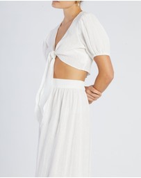 Amelius - Saloma Linen Crop Top
