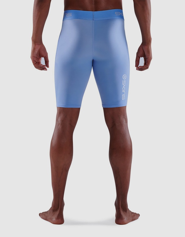SKINS - SKINS Compression Men's Series-1 Running/Gym Half Tight Sky Blue