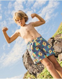 Skwosh - Sunny Boy Boys Swim Shorts in Charcoal