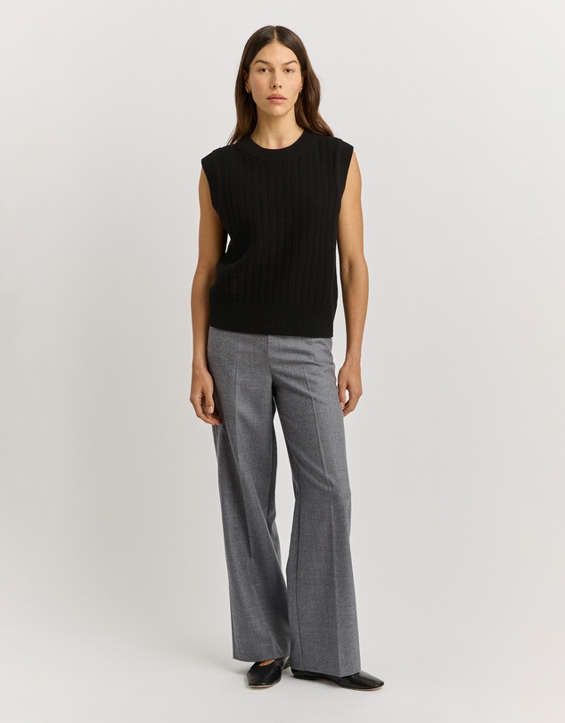 Toorallie - Grid Knit Vest