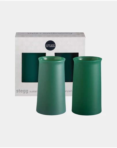 porter green - stegg | silicone unbreakable highball glasses