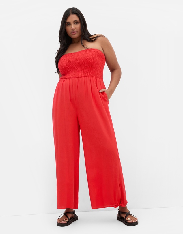 City Chic - Ally Strapless Jumpsuit