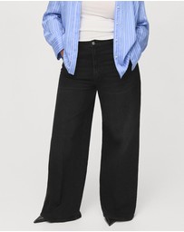 M.N.G - High-Waisted Wide-Leg Jeans