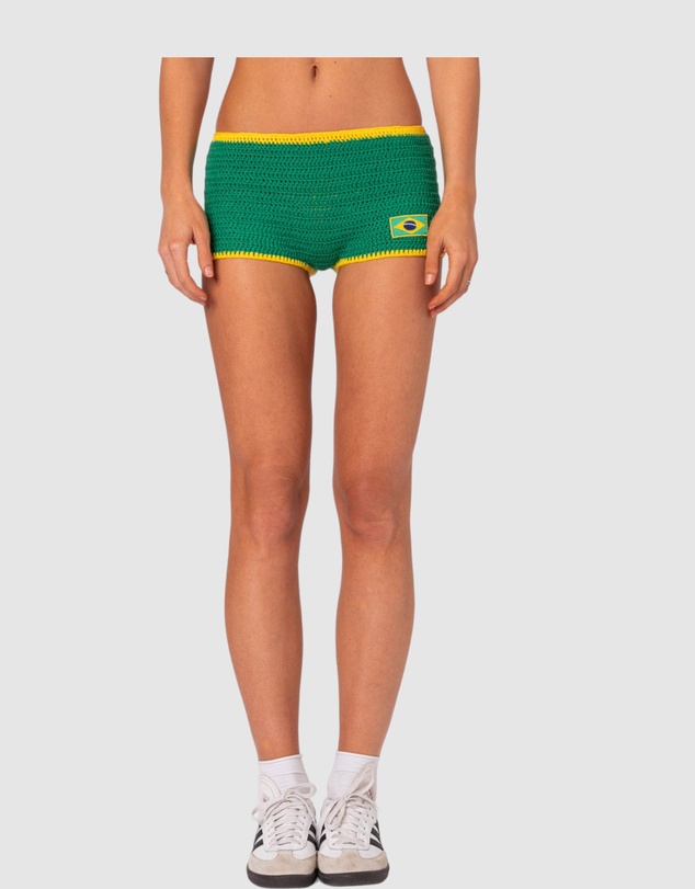 EDIKTED - Brasil Crochet Shorts
