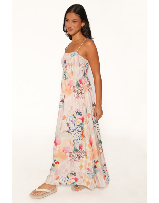Petal & Pup - Kalyn Maxi Dress - Pink Watercolor