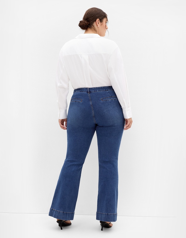 City Chic - Plus size Harley Fit West End Jean - mid wash