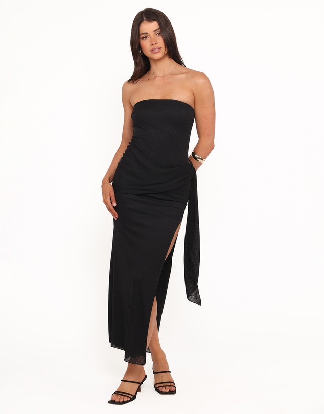 Petal & Pup - Drusilla Strapless Maxi Dress - Black