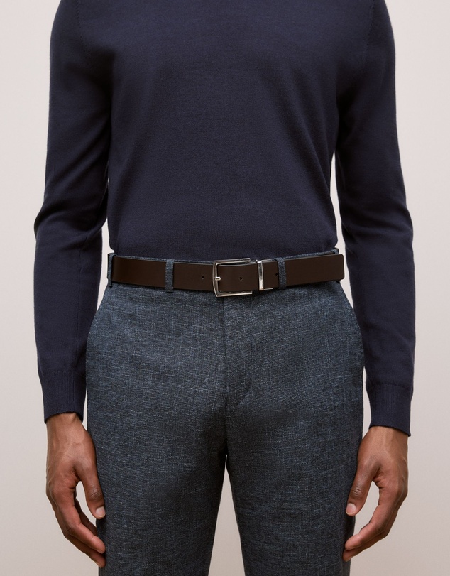 Trenery - Tarna Reversible Belt in Black