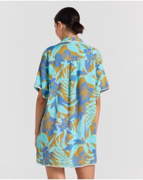 Poolside Paradiso - Kealani Shirt Dress - Caribou