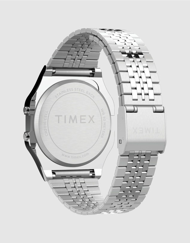TIMEX - TIMEX T-80 34mm Silver-tone case and bracelet