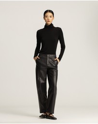 IDA+S - Corin Lambskin Panelled Pants
