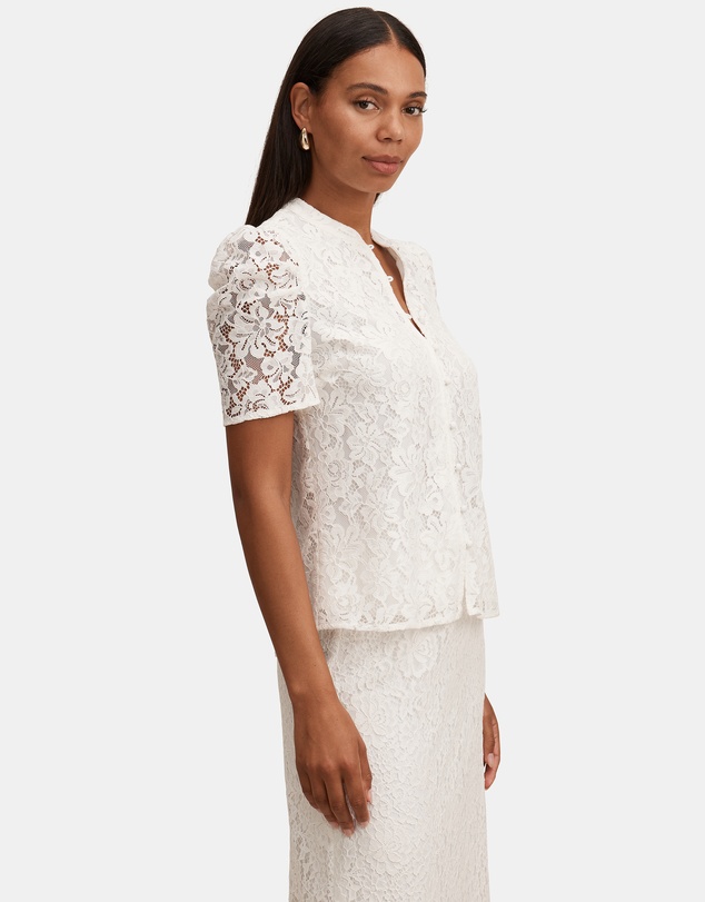 Forever New - Lina Short Sleeves Lace Blouse
