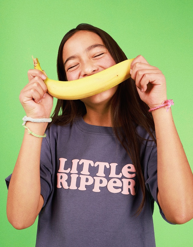 Skwosh - Little Ripper Kids Slang Tee in Navy