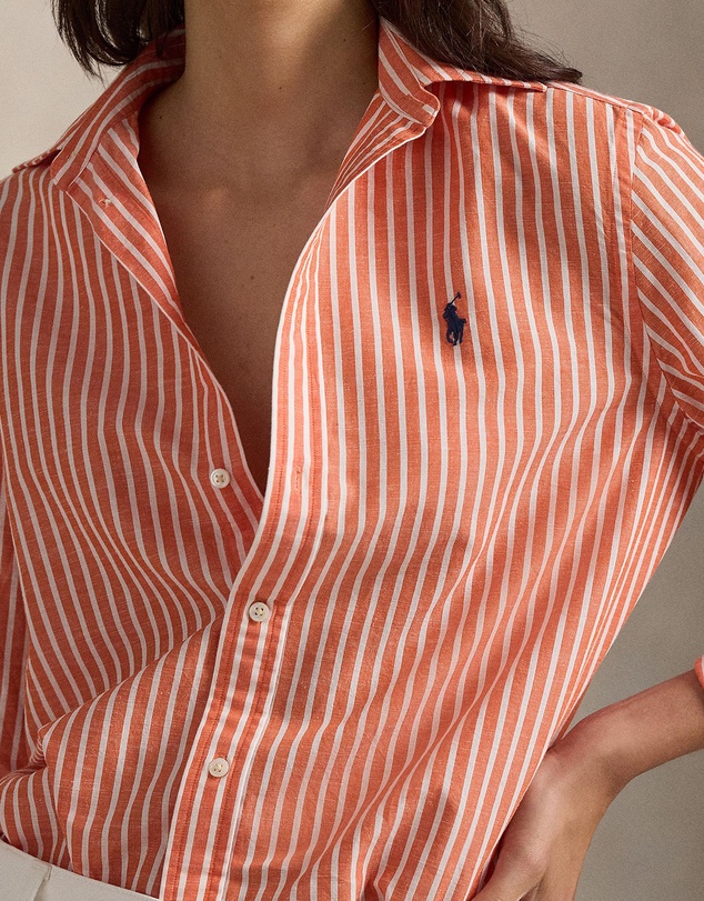 Polo Ralph Lauren - Classic Fit Striped Cotton-Linen Shirt