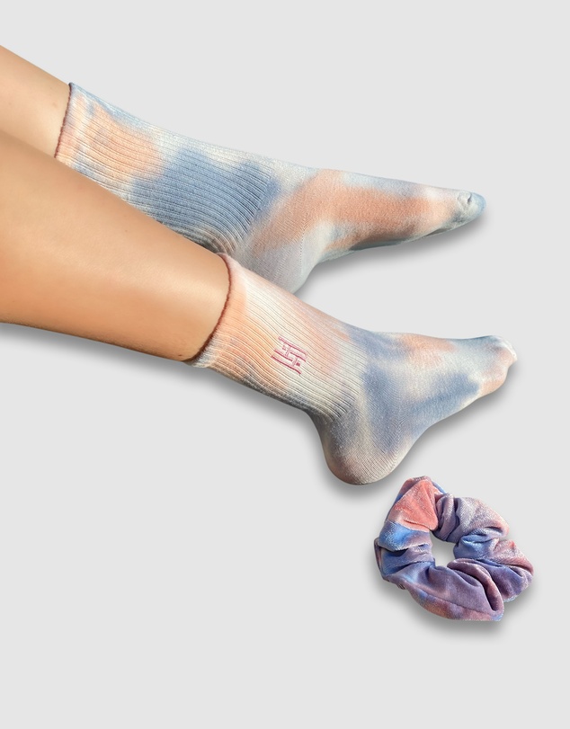 High Heel Jungle - Tie Dye Scunchie and Sock Set
