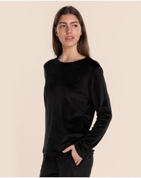 Gingerlilly - Thea Velour Long Lounge Set