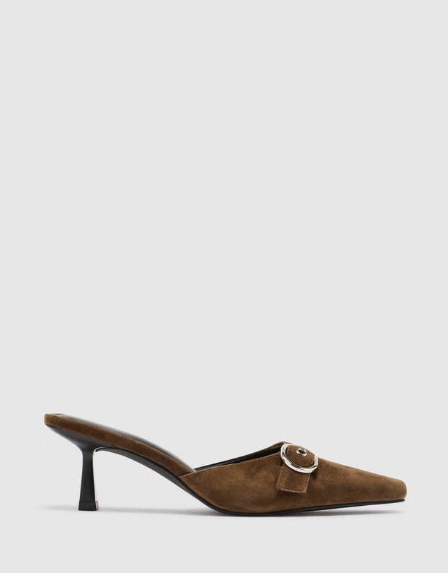 Nakedvice - The Sienna Cocoa Suede Heel