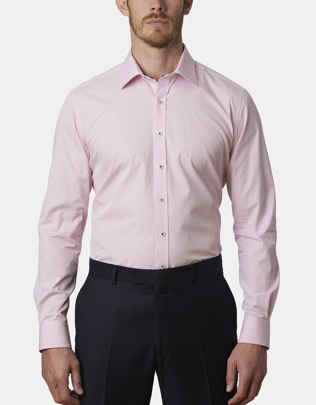 Abelard - Peacock Check Slim Fit Shirt