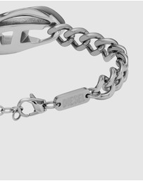 Diesel - Steel Silver-Tone Bracelet