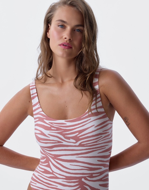 Bras N Things - Nkd Square Neck Bodysuit - Print