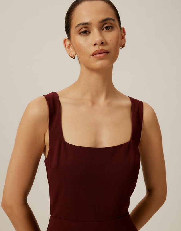 Tussah - Square Neck Midi Dress