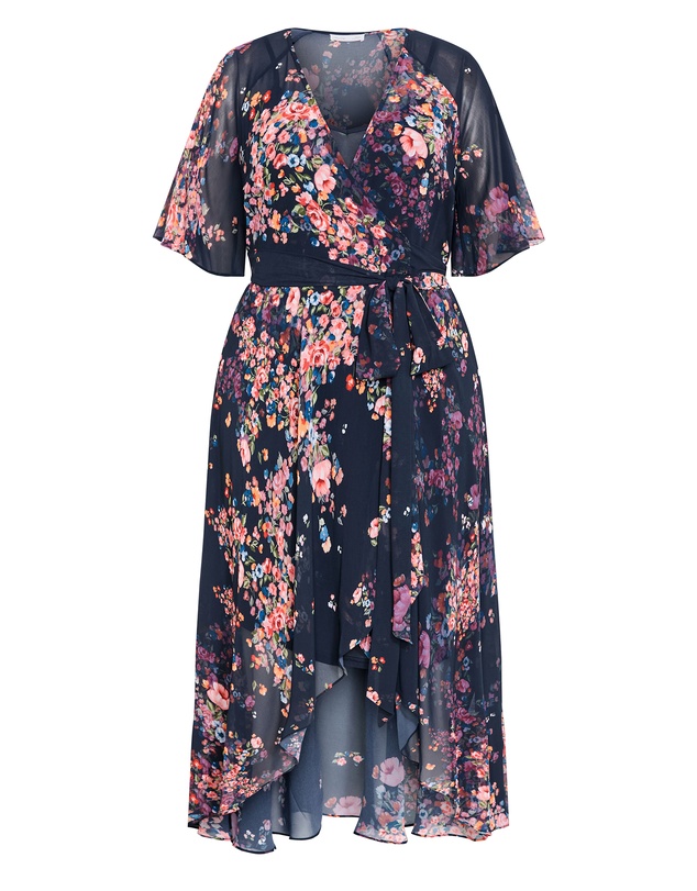 City Chic - Lovers Lane Print Dress