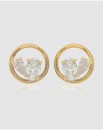 Georgini - Georgini Chic Noel Toi Et Moi Circle Earrings Gold