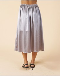 CAMIXA - Maddie Silk Midi Skirt