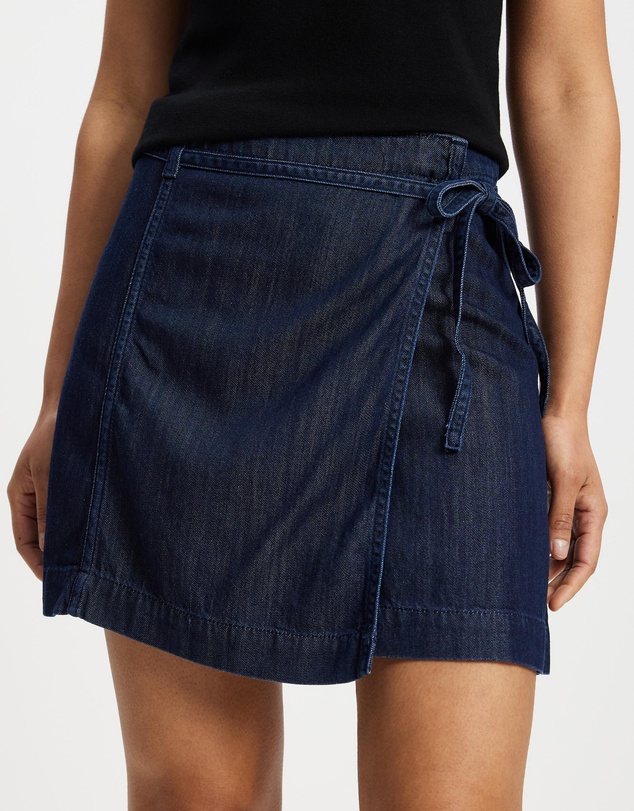 & Other Stories - Tie-Detail Denim Mini Skirt