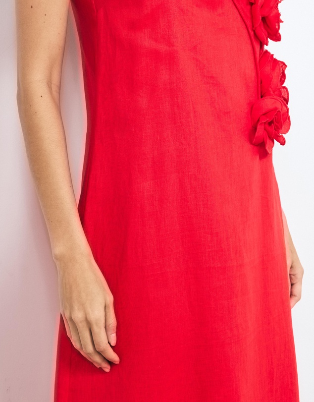 AERE - Mika Placement Flower Maxi Dress