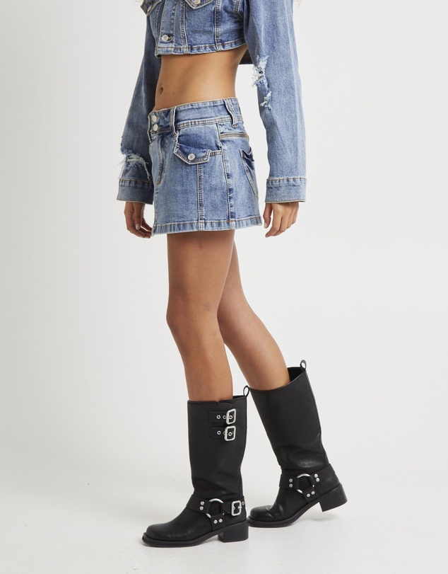Insight - Roxy Mini Denim Skirt