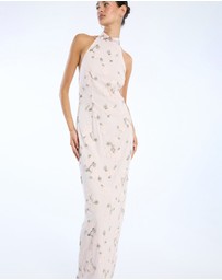 ROTATE - Flower Beads Maxi Dress