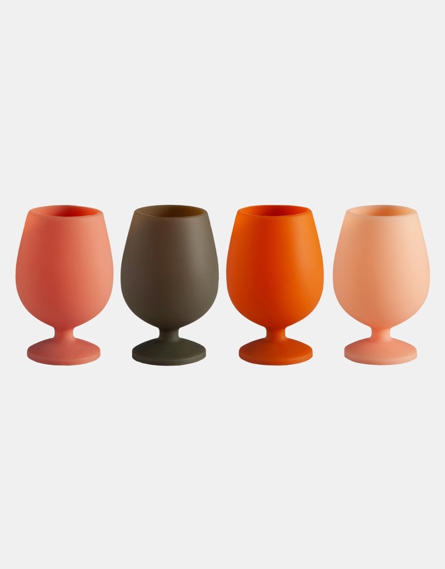 porter green - stemm silicone unbreakable wine glasses