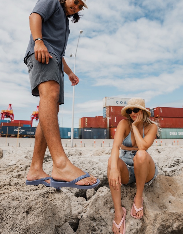 Tolu Australia - Blue Thongs With Arch Support