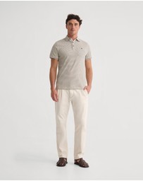 Oxford - Milo Printed Jersey Polo With Pocket