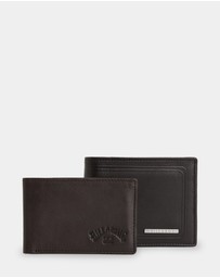 Billabong - Mens Scope 2 In 1 Leather Wallet