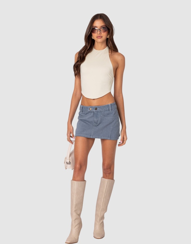 EDIKTED - Raine Curved Halter Top